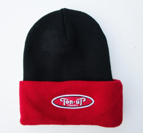 TON UP CLASSICS BEANIE (BLACK/RED)