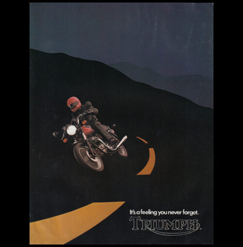 1982 TRIUMPH BONNEVILLE ROYAL EXECUTIVE 750cc MOTORCYCLE BROCHURE CATALOG - MEMORABILIA