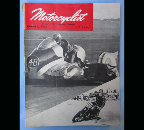 1954 MOTORCYCLIST MOTORCYCLE MAGAZINE/BOOK BSA ROAD ROCKET ISLE OF MAN TT RACING - LITERATURE