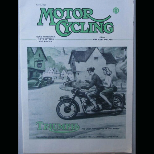 1949 VINTAGE MOTOR CYCLING MOTORCYCLE MAGAZINE BOOK TRIUMPH SPEED TWIN TRIALS TT - LITERATURE