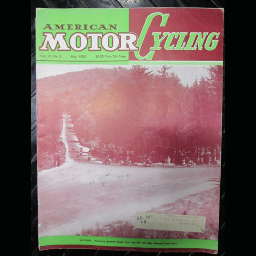 1953 AMERICAN MOTORCYCLE MAGAZINE/BOOK ENFIELD METEOR HARLEY GYPSY TOUR RACING - LITERATURE