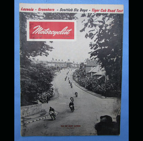 1954 MOTORCYCLE MAGAZINE/BOOK GREENHORN ENDURO TRIUMPH CUB ISLE OF MAN RACING - LITERATURE