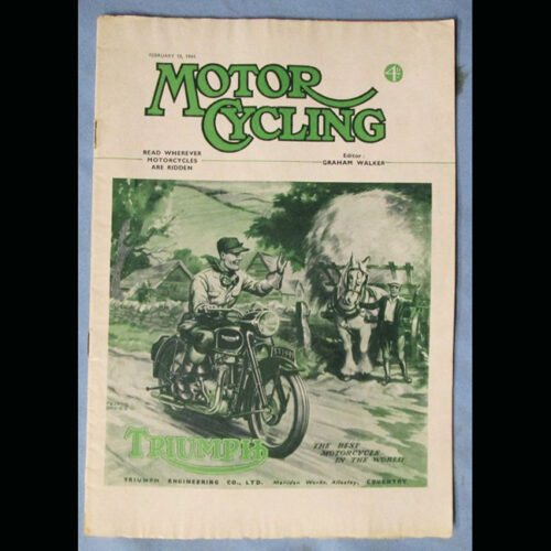 1949 VINTAGE MOTORCYCLE MAGAZINE BOOK TRIUMPH BSA AJS BIG BEAR ENDURO RACING - LITERATURE