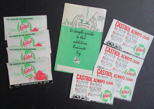 VINTAGE CASTROL MOTOR OIL ADVERTISING LOT 1951 MOTORCYCLE AUTOMOTIVE - MEMORABILIA