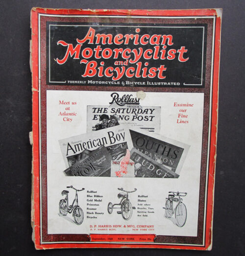 1928 AMERICAN MOTORCYCLIST MAGAZINE BOOK INDIAN HENDERSON HARLEY EXCELSIOR - LITERATURE